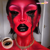 22mm Sclera Sabretooth Alien Halloween Contacts